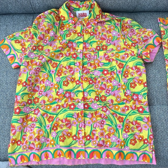 Solid & Striped The Voile Cabana Matching Set Shirt Avril Pants Size S Small - Picture 5 of 16